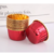 10 Forminhas de papel para Cupcake Forneável Laminada Vermelho Com Dourado - Inspire sua Festa Loja