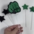 Imagem do Topo de bolo Palito Hulk 5 Peças EVA Glitter 15 cm Vivarte - Inspire sua Festa