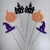 Topo Palito Halloween Kit 6 Peças Glitter 15 cm Vivarte - Inspire sua Festa Loja - comprar online