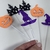 Topo Palito Halloween Kit 6 Peças Glitter 15 cm Vivarte - Inspire sua Festa Loja na internet