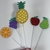 Topo Palito Fruta Tropical Kit 5 Peças EVA 15 cm Vivarte - Inspire sua Festa Loja - comprar online