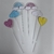 Topo de bolo Palito Chuva de Amor 6 Peças EVA Glitter 15 cm Vivarte - Inspire sua Festa Loja - loja online