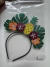 Tiara Carnaval Tropical Abacaxi e Híbisco EVA Cores Vivarte - Inspire sua Festa Loja - comprar online