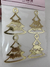 Pingente Lembrancinha Presente Árvore de Natal 6 cm Acrílico Dourado 4 Un Vivarte - Inspire sua Festa Loja - loja online
