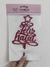 Topo Topper de Bolo Feliz Natal Acrílico Vermelho 20 cm Vivarte - Inspire sua Festa Loja na internet