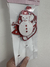Topo Topper de Bolo Boneco de Neve Bola e Árvore de Natal EVA Branco e Vermelho Vivarte - Inspire sua Festa Loja - comprar online