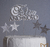 Topo Topper de Bolo Palito Feliz Ano Novo 5 Peças EVA Glitter Branco e Prata 20 cm Vivarte - Inspire sua Festa Loja
