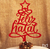 Topo Topper de Bolo Feliz Natal Acrílico Vermelho 20 cm Vivarte - Inspire sua Festa Loja - Inspire sua Festa Loja