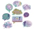 Kit Placas para Festa Sereia - 9 unidades