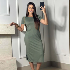 Vestido Canelado Babi