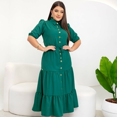 Vestido Midi Laura Verde - comprar online