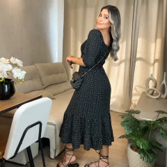 Vestido Maxi Midi Poa Malu - comprar online