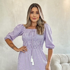 Vestido Xadrez Midi Lari