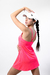VESTIDO SIDNEY DRYFIT CALADO - ROSA FLUO - tienda online