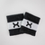 PACK MUÑEQUERAS - NEGRO C/BLANCO