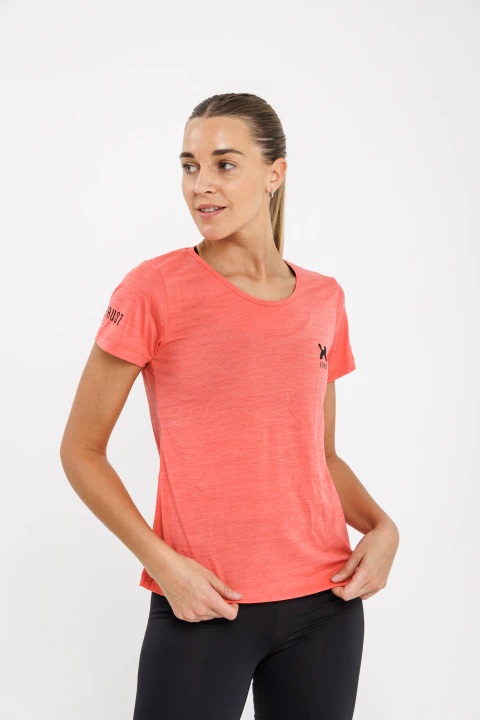 REMERA FLORIDA DAMA - ROSA JASPEADO - comprar online