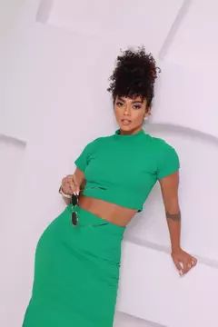 Conjunto Slim Canelado Selena - Ímpeto Modas - Estilo Ousado e Sensual