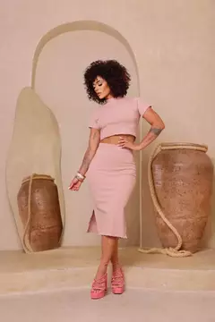 Conjunto Slim Canelado Selena na internet