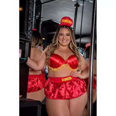 Fantasia Sexy Plus Size Com Bojo Bombeira