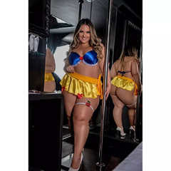 Fantasia Sexy Plus Size Com Bojo Branca De Neve - comprar online