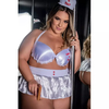 Fantasia Sexy Plus Size Com Bojo Fisioterapeuta Do Prazer