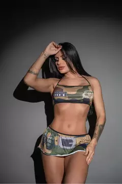 Fantasia Fetiche Esquadrão Deliciosa Pimenta Sexy