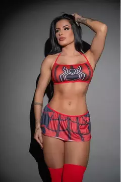 Fantasia Fetiche Mulher Aranha Pimenta Sexy