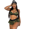 Fantasia Sexy Com Bojo Estampa Militar