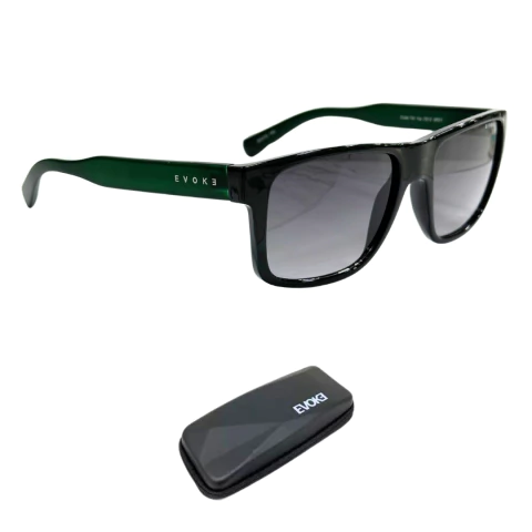 Óculos de sol Evoke For You DS12 BR01 Black Matte Green