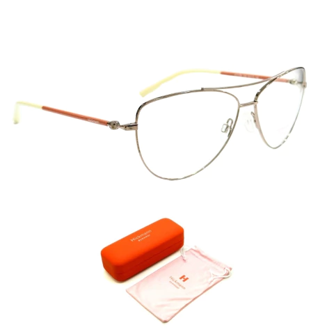 Armação de Grau Hickmann HI1159B 02A Aviator Silver Metal
