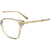 Armação de Grau Hickmann HI60045 G02 Fiorella 2 Cristal 54mm - Óptica Beller 