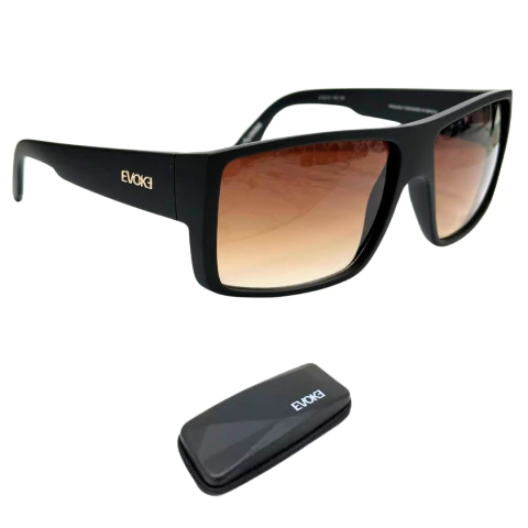Óculos de Sol Evoke Code BRA12 Black Matte Brown Gradient