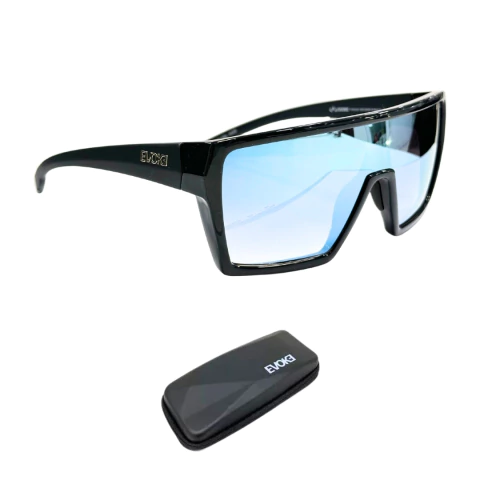 Óculos de Sol Evoke Bionic Alfa A03S Black Shine Blue Flash
