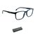 Armação de Grau Ferrati FE4004 A11 BioTech Preto Azul Carbon