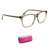 Armação de Grau Jean Marcell JM6089 G02 Cristal Nude Marrom