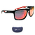 Óculos De Sol Speedo Ecowave 9 A12 Preto Vermelho Espelhado