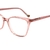 Armação de Grau Jean Marcell JM6097 K22 Cristal Rosa Branco - Óptica Beller 