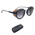 Óculos De Sol Evoke Sandstorm 06B Azul Metal Total Preto
