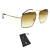 Óculos de sol Carrera 333S 2M286 Preto Dourado Metal