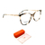 Armação de Grau Hickmann HI6202 H02 Animal Print 53.5mm
