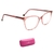 Armação de Grau Jean Marcell JM6097 K22 Cristal Rosa Branco