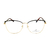 Armação de Grau Jean Marcell JM1041 07A Dourado Marrom Metal - comprar online
