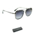 Armação de Grau Clip On Ferrati FE1006 02A Metal Chumbo