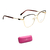 Armação de Grau Jean Marcell JM1041 07A Dourado Marrom Metal