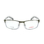 Armação de Grau Ferrati FE1053T 02B Titanium Grafite Azul - comprar online