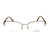 Armação de Grau Jean Marcell JM1031 A01 Dourado Marrom - comprar online