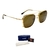 Armação de Grau Clip On Ferrati FE1006 04A Metal Dourado