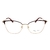 Armação de Grau Ana Hickmann AH1432 A07 Lari 2 Gatinho Metal - comprar online
