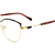 Armação de Grau Jean Marcell JM1041 07A Dourado Marrom Metal - Óptica Beller 