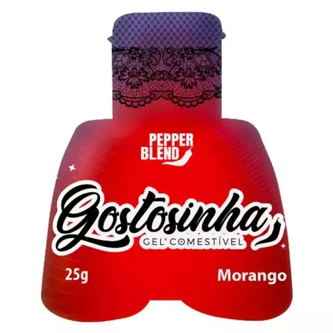 Gostosinha Gel Comestível Morango 25G Pepper Blend